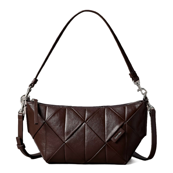 Calvin Klein sac bandoulire tiss - U Grenat- Ref 126 €